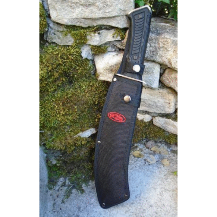 Bowie Machette Mountain Machete Satin Rite Edge Lame Acier Inox Etui Nylon CN211552SL - Livraison Gratuite