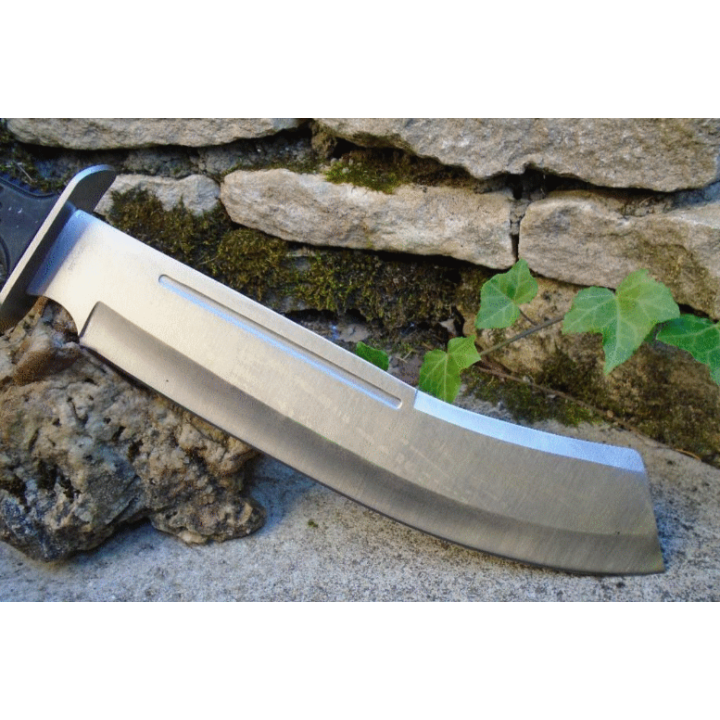 Bowie Machette Mountain Machete Satin Rite Edge Lame Acier Inox Etui Nylon CN211552SL - Livraison Gratuite