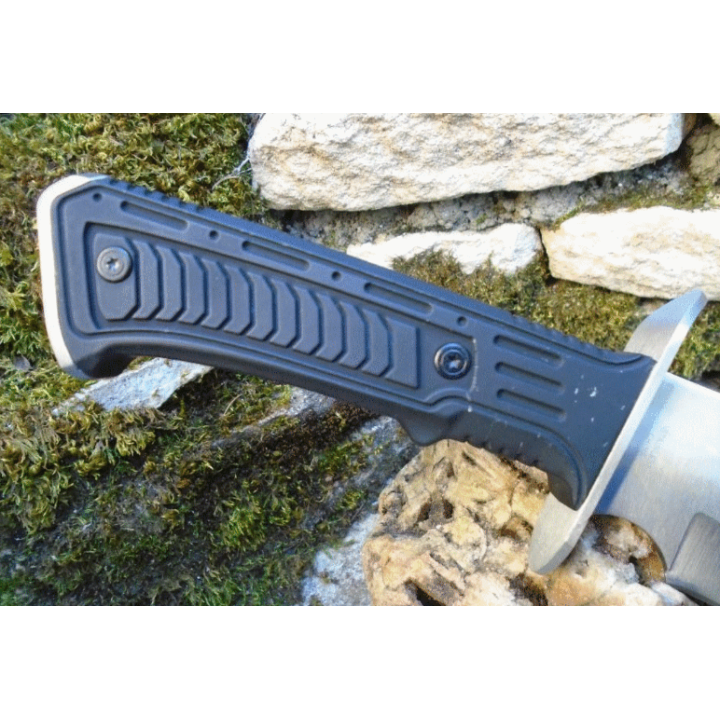 Bowie Machette Mountain Machete Satin Rite Edge Lame Acier Inox Etui Nylon CN211552SL - Livraison Gratuite