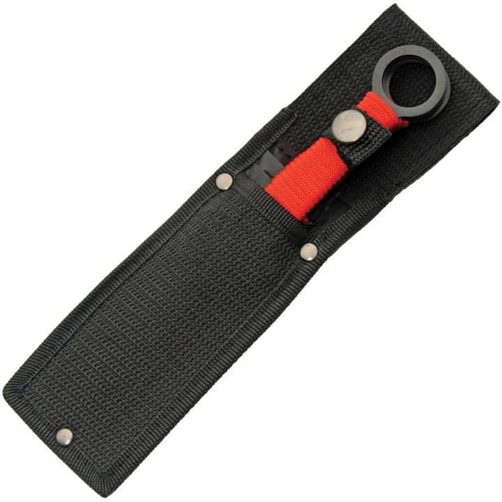 Set de 6 Couteaux de Lancer Kunai Thrower Set Red Acier Inox Etui Nylon CN211537RDX2 - Livraison Gratuite