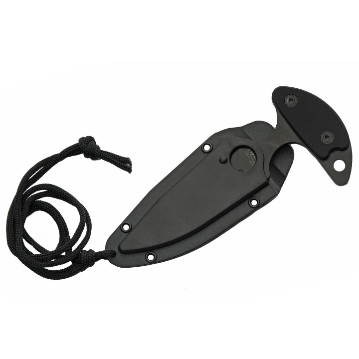 Lot de 3 Couteau de Cou Push Dagger Lame Acier Inox Manche G10 Etui Plastique CN211550x3 - Livraison Gratuite