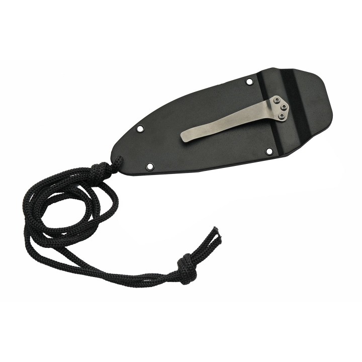 Lot de 3 Couteau de Cou Push Dagger Lame Acier Inox Manche G10 Etui Plastique CN211550x3 - Livraison Gratuite