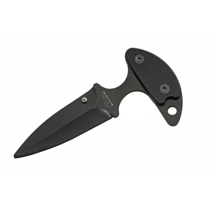 Lot de 3 Couteau de Cou Push Dagger Lame Acier Inox Manche G10 Etui Plastique CN211550x3 - Livraison Gratuite