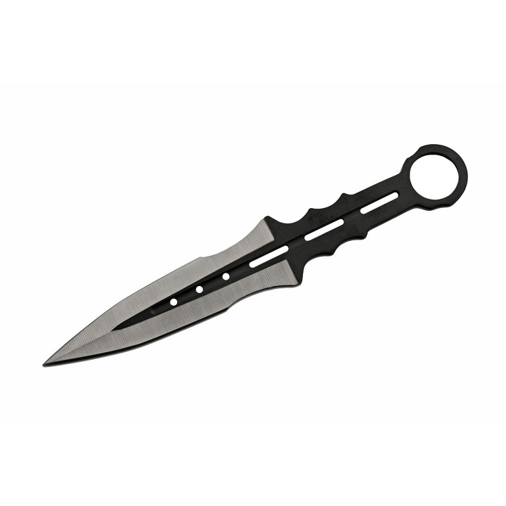 Lot de 6 Couteaux de Lancer de Cirque Lame Acier Inox Etui Nylon CN211555 - Livraison Gratuite