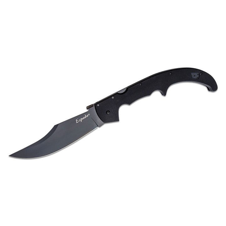 Couteau Cold Steel Espada XL Lame Acier AUS-10 Black Manche Black G-10 Lockback CS62MGCBKBK - Livraison Gratuite