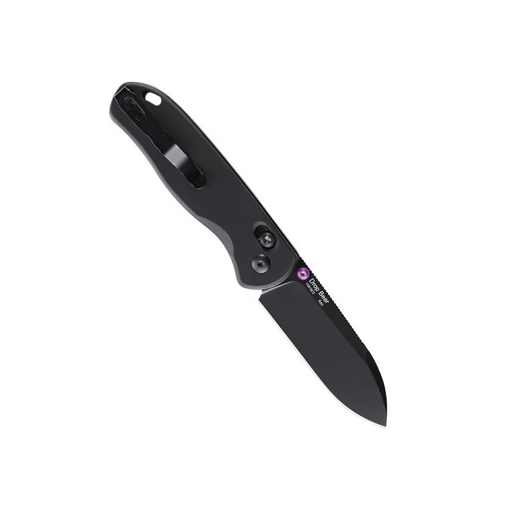 Couteau Kizer Drop Bear Black Manche Aluminium Lame Acier 154CM IKBS Clutch Lock Clip KIV3619C2 - Livraison Gratuite