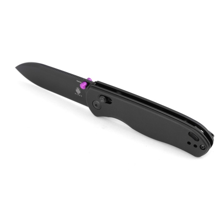 Couteau Kizer Drop Bear Black Manche Aluminium Lame Acier 154CM IKBS Clutch Lock Clip KIV3619C2 - Livraison Gratuite