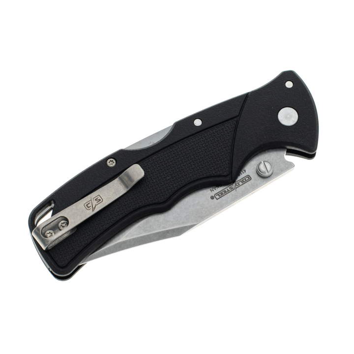 Couteau Cold Steel Verdict Black Lame Acier 4116 Clip Point Manche GFN Lockback Clip CSFLC3CPSS - Livraison Gratuite