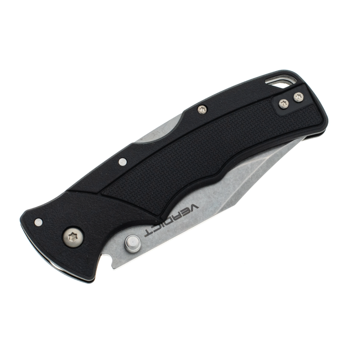 Couteau Cold Steel Verdict Black Lame Acier 4116 Clip Point Manche GFN Lockback Clip CSFLC3CPSS - Livraison Gratuite