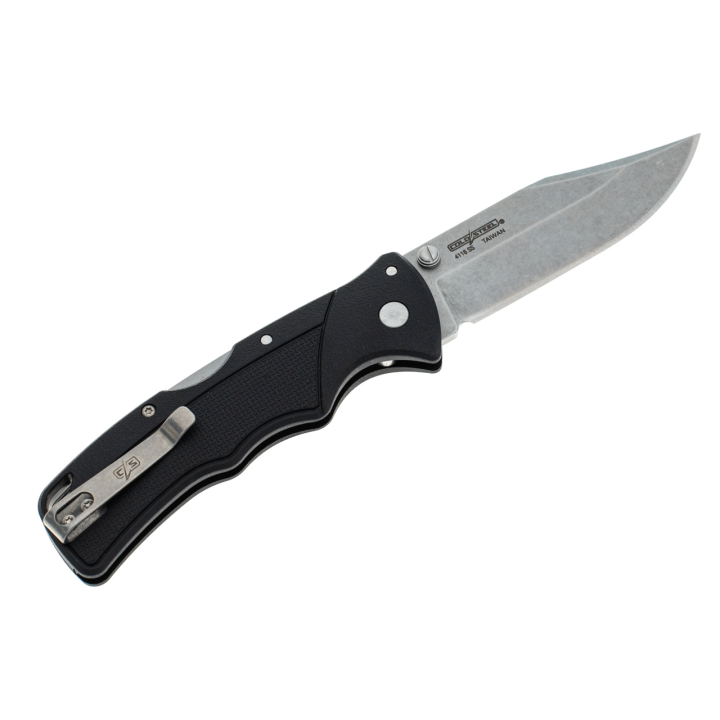 Couteau Cold Steel Verdict Black Lame Acier 4116 Clip Point Manche GFN Lockback Clip CSFLC3CPSS - Livraison Gratuite