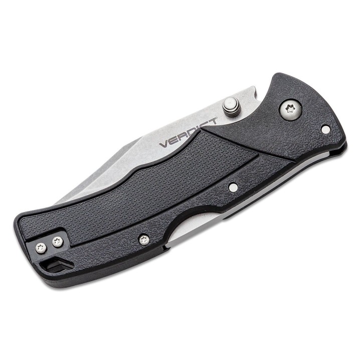 Couteau Cold Steel Verdict Black Lame Acier 4116 Clip Point Manche GFN Lockback Clip CSFLC3CPSS - Livraison Gratuite