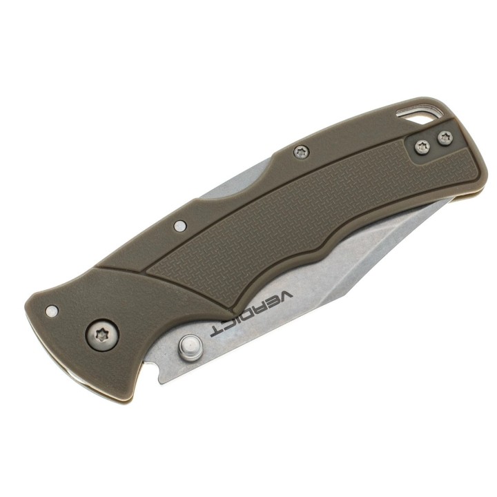 Couteau Cold Steel Verdict FDE Lame Acier 4116 Clip Point Manche GFN Lockback Clip CSFLC3CPSSFDE - Livraison Gratuite