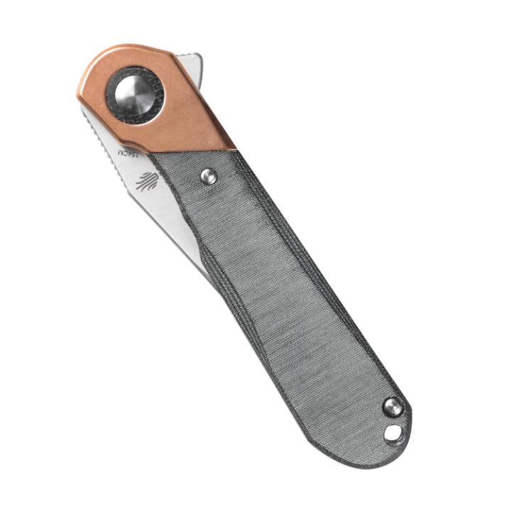 Couteau Kizer Comet Micarta Black Lame Acier 154CM Manche Micarta IKBS Linerlock Clip KIV3614C3 - Livraison Gratuite