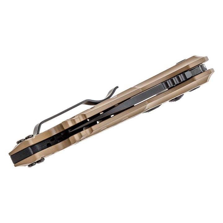 Couteau Automatique Hogue A01 MicroSwitch AUTO Lame Acier CPM-154 Manche FDE Clip Made USA HO24147 - Livraison Gratuite