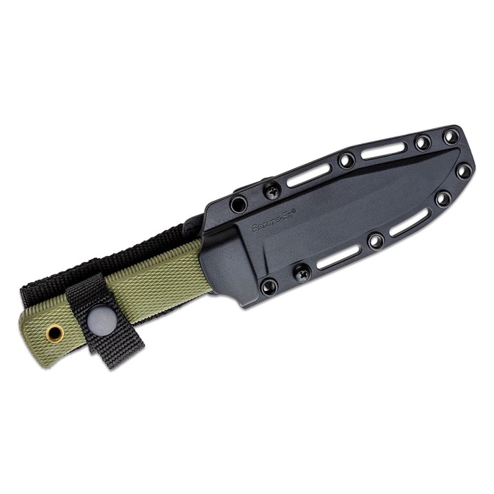 Couteau Cold Steel SRK Compact Survival Rescue Lame Acier SK-5 Manche Kray-Ex Etui Secure-Ex CS49LCKDODBK - Livraison Gratuite