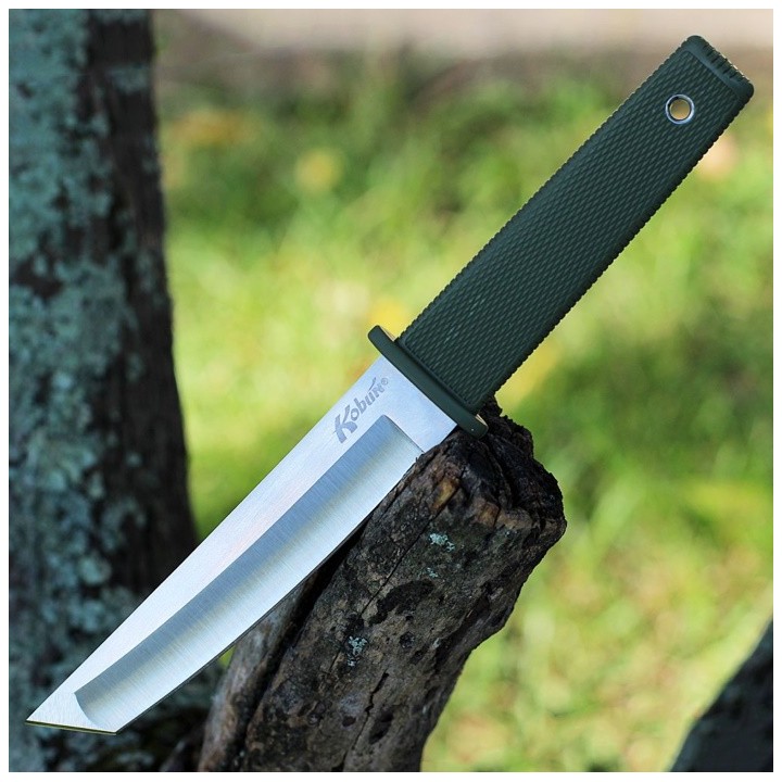 Katana Cold Steel Kobun OD Green Lame Tanto AUS-8 Manche Kray-Ex Etui Secure-Ex CS17TODST - Livraison Gratuite