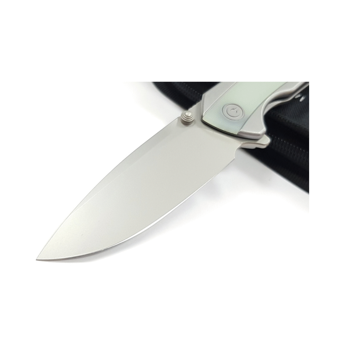 Couteau CIVIVI Teraxe Jade Lame Acier Nitro-V Bead Blasted Manche G10 IKBS Framelock Clip CIVC200362 - Livraison Gratuite