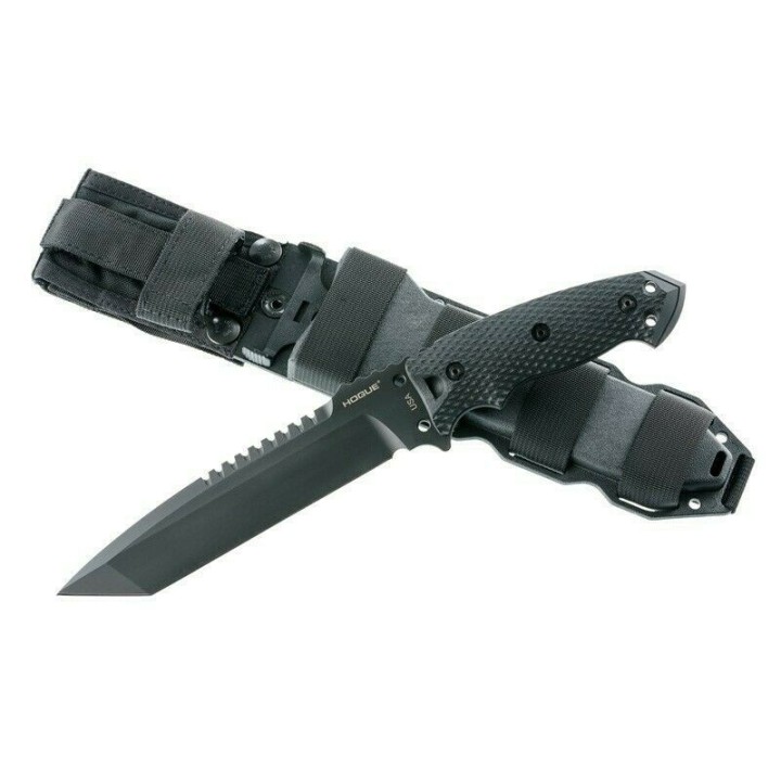 Couteau Hogue EX F01 Black Lame Tanto Acier A2 Manche G10 Etui Nylon Made USA HO35109 - Livraison Gratuite