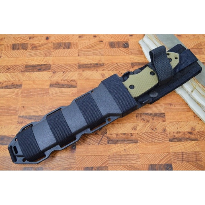 Couteau Hogue EX F01 Green Lame Tanto Acier A2 Manche G10 Etui Nylon Made USA HO35108 - Livraison Gratuite