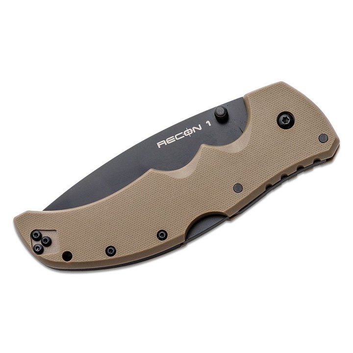 Couteau Cold Steel Recon 1 Dark Earth Lame Acier CPM S35VN Manche G-10 Lockback CS27BSDEBK - Livraison Gratuite