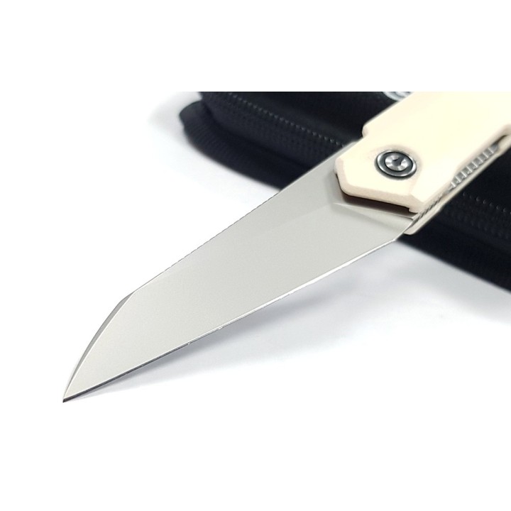 Couteau CIVIVI Ki-V Plus Ivory Manche G10 Lame Acier Nitro-V IKBS Linerlock Clip CIVC20005B2 - Livraison Gratuite