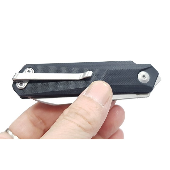 Couteau CIVIVI Ki-V Plus Black Manche G10 Lame Acier Nitro-V IKBS Linerlock Clip CIVC20005B1 - Livraison Gratuite