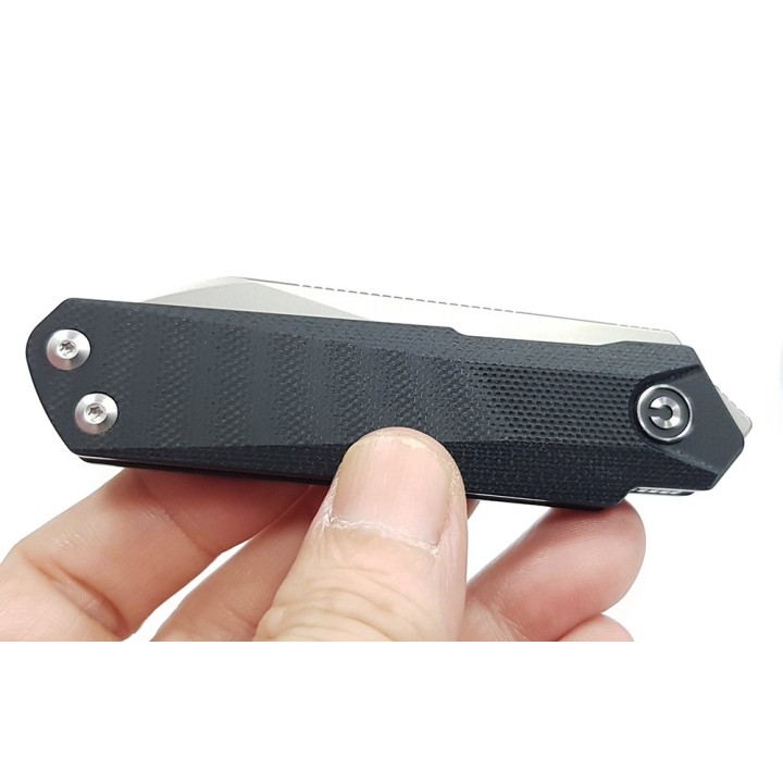 Couteau CIVIVI Ki-V Plus Black Manche G10 Lame Acier Nitro-V IKBS Linerlock Clip CIVC20005B1 - Livraison Gratuite