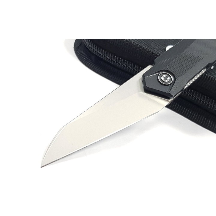 Couteau CIVIVI Ki-V Plus Black Manche G10 Lame Acier Nitro-V IKBS Linerlock Clip CIVC20005B1 - Livraison Gratuite