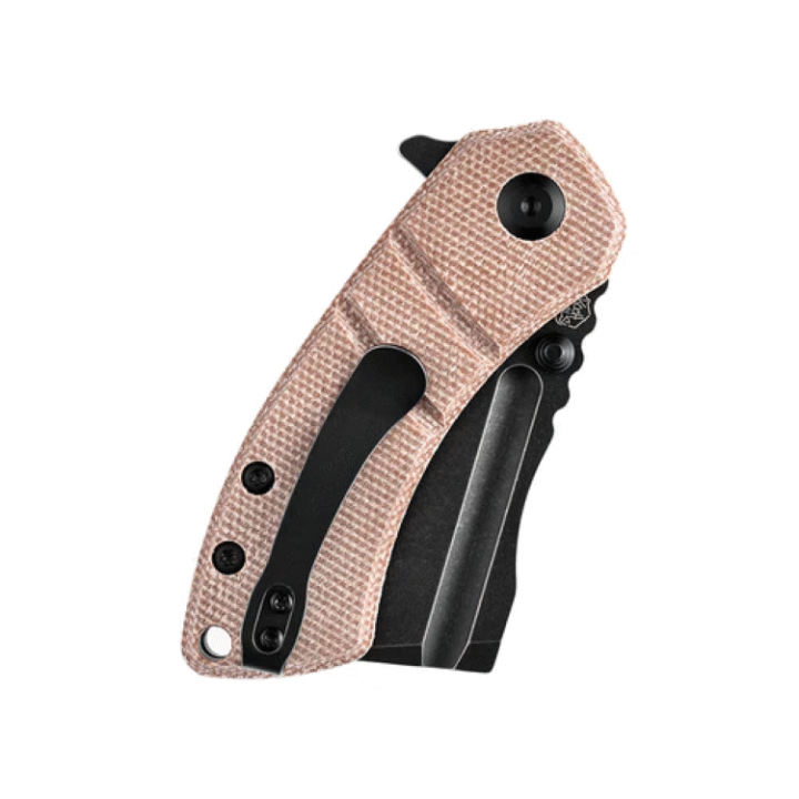 Couteau Kansept Korvid M Brown Manche Micarta Lame Acier 154CM Linerlock Clip KT2030A5 - Livraison Gratuite
