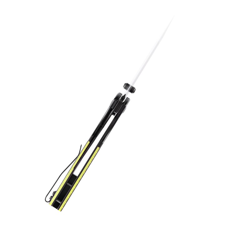 Couteau Kansept Warrior Tanto Black/Green Lame Acier D2 Manche G10 IKBS Linerlock Clip KT1005T2 - Livraison Gratuite