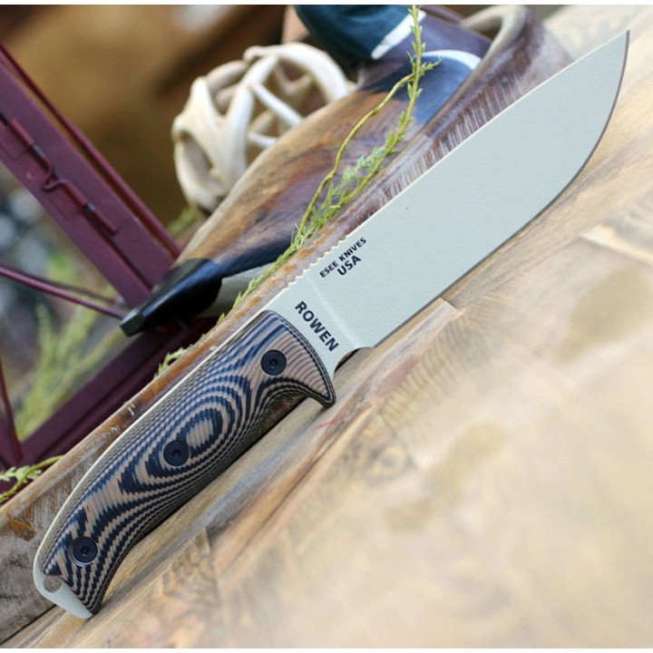 Couteau ESEE Esee-6 Desert Tan Manche Coyote Brown G10 Acier Carbone 1095 Etui USA ES6PDT005 - Livraison Gratuite