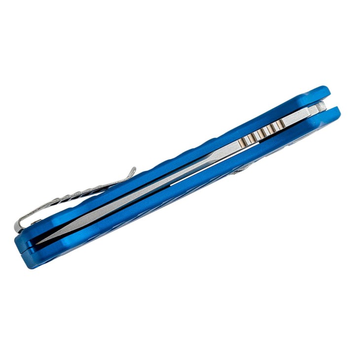 Couteau Automatique Hogue Ballista Blue AUTO Lame Tanto Acier CPM-154 Manche Aluminium Made USA HO64123 - Livraison Gratuite