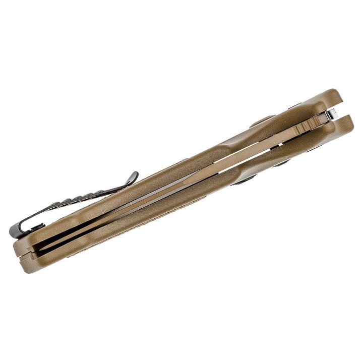 Couteau Automatique SIG Sauer K320A M17 Coyote Lame Tanto Acier S30V Manche Tan Polymère Clip USA SIG36323 - Livraison Gratuite