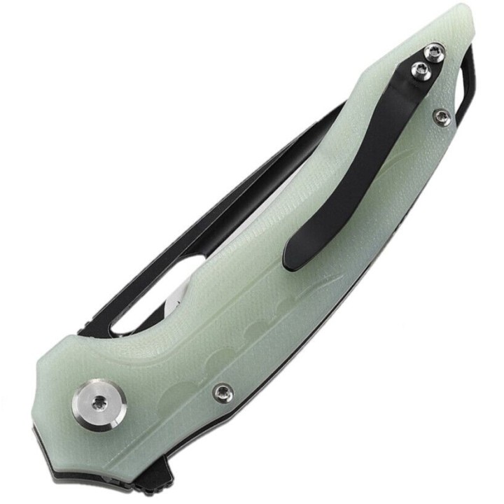 Couteau Bestech Ornetta Jade Lame Acier N690 Manche G10 IKBS Linerlock CLip BTKG50D - Livraison Gratuite