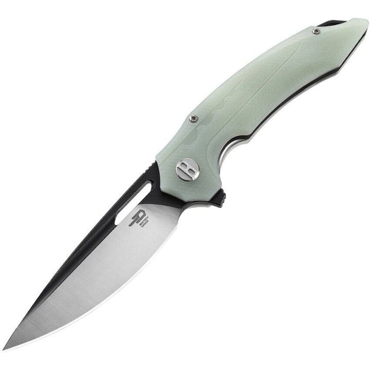 Couteau Bestech Ornetta Jade Lame Acier N690 Manche G10 IKBS Linerlock CLip BTKG50D - Livraison Gratuite