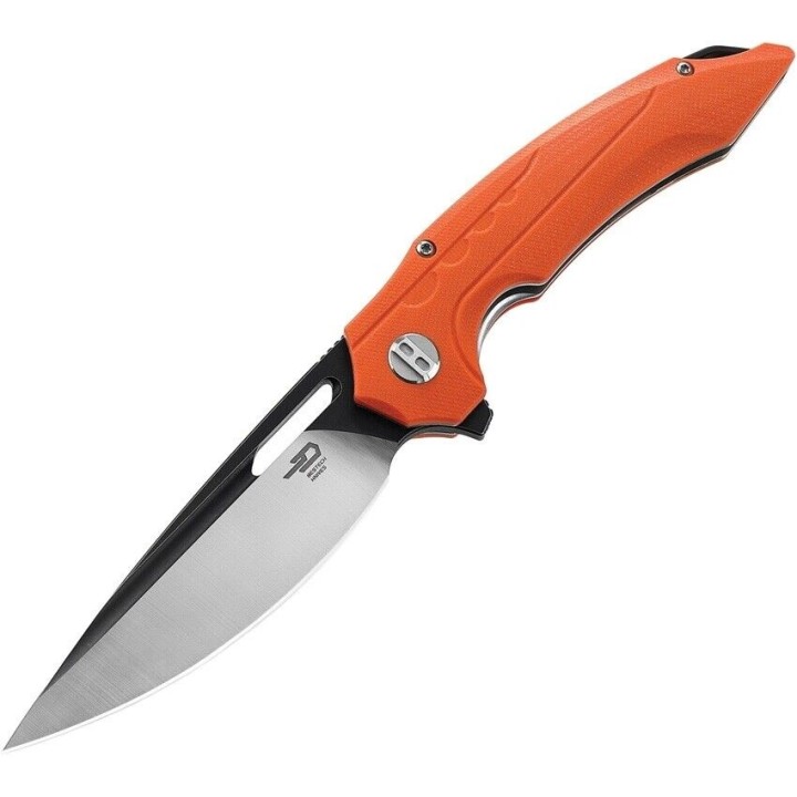 Couteau Bestech Ornetta Orange Lame Acier N690 Manche G10 IKBS Linerlock CLip BTKG50C - Livraison Gratuite