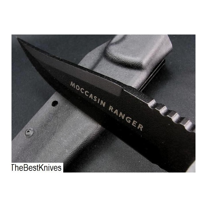 Couteau de Survie Tops Moccasin Ranger Lame Acier 1095 Manche Micarta Etui Nylon Made In USA TP88 - Livraison Gratuite