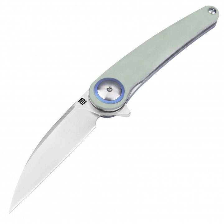 Couteau ArtisanCutlery Cazador Jade Lame Acier AR-RPM9 Satin Manche G10 IKBS Linerlock Clip ATZ1848PNTG - Livraison Gratuite
