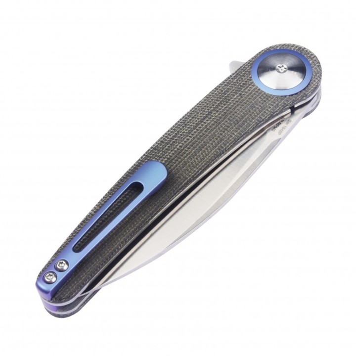 Couteau ArtisanCutlery Cazador OD Green Lame Acier AR-RPM9 Satin Manche Micarta IKBS Clip ATZ1848PODG - Livraison Gratuite