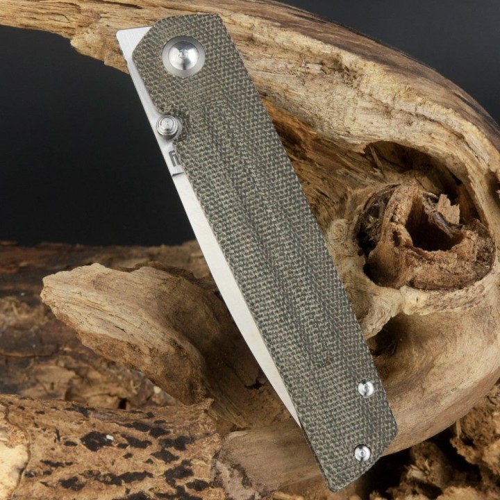 Couteau ArtisanCutlery Sirius Green Manche Micarta Lame Acier S35VN IKBS Linerlock Clip ATZ1849PODG - Livraison Gratuite