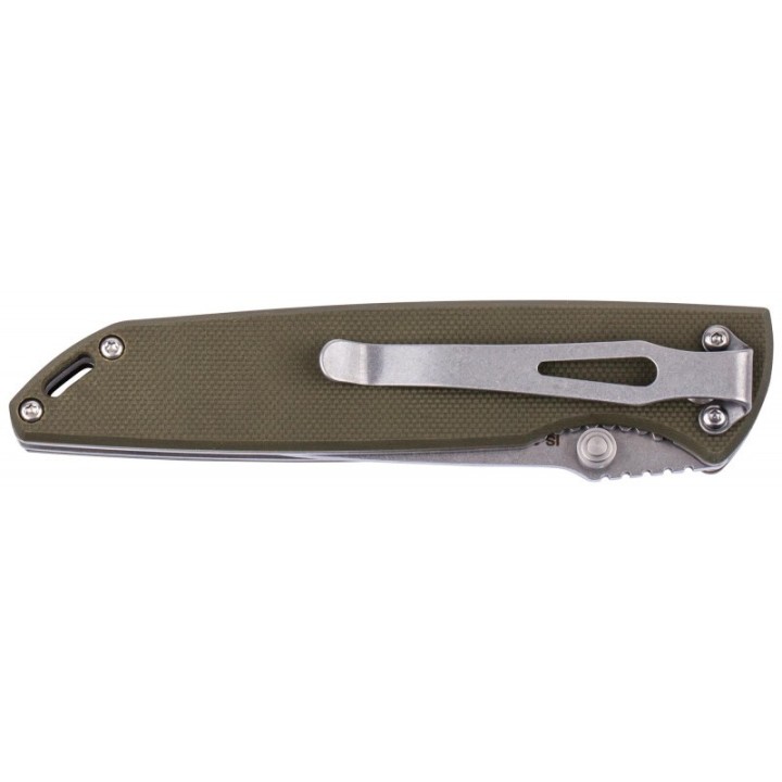 Couteau SKIF Stylus Olive Manche G10 Lame Acier 8Cr14MoV Linerlock Clip SKFIS009OG - Livraison Gratuite