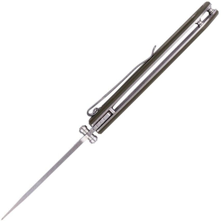Couteau SKIF Stylus Olive Manche G10 Lame Acier 8Cr14MoV Linerlock Clip SKFIS009OG - Livraison Gratuite