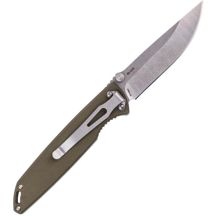 Couteau SKIF Stylus Olive Manche G10 Lame Acier 8Cr14MoV Linerlock Clip SKFIS009OG - Livraison Gratuite