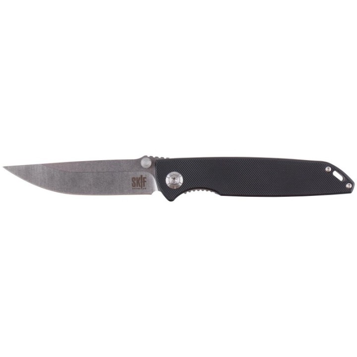Couteau SKIF Stylus Black Manche G10 Lame Acier 8Cr14MoV Linerlock Clip SKFIS009B - Livraison Gratuite