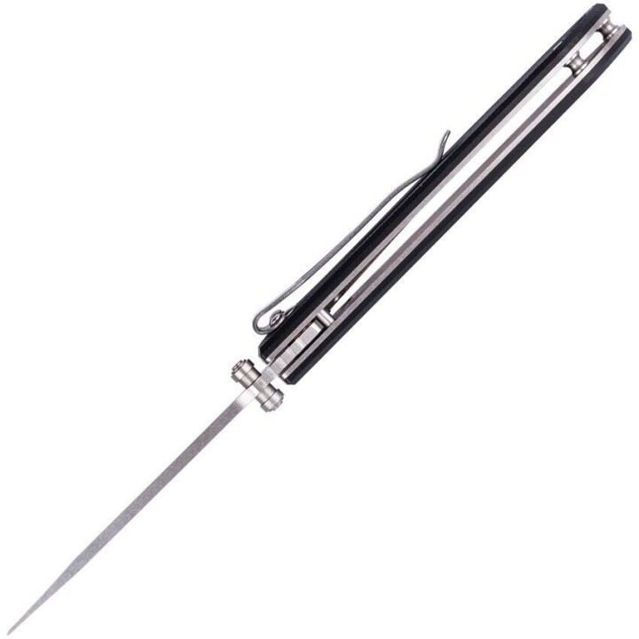Couteau SKIF Stylus Black Manche G10 Lame Acier 8Cr14MoV Linerlock Clip SKFIS009B - Livraison Gratuite
