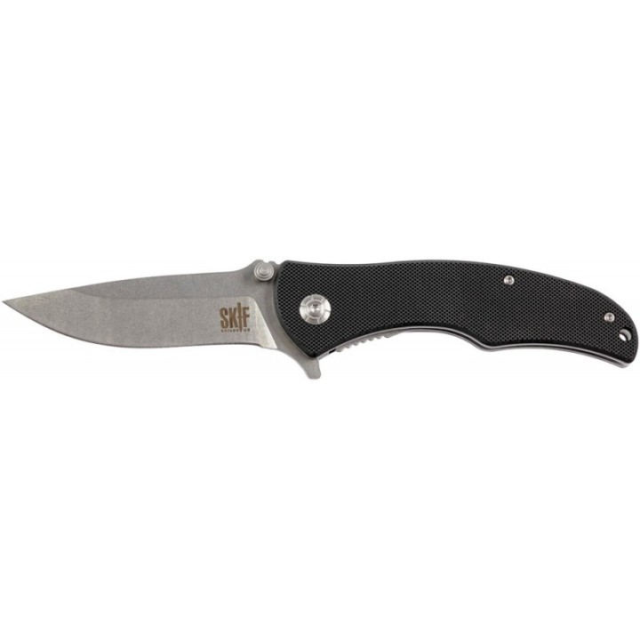 Couteau SKIF Boy Black Manche G10 Lame Acier 8Cr14MoV Linerlock Clip SKFIS008B - Livraison Gratuite