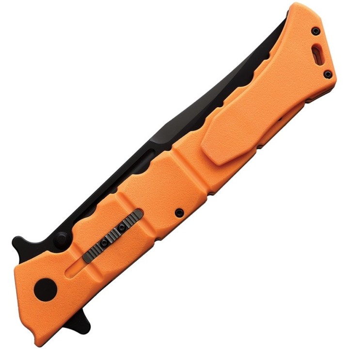 Couteau Cold Steel Large Luzon Orange Lame Acier 8Cr13MoV Manche GFN Linerlock Clip CS20NQXORBK - Livraison Gratuite