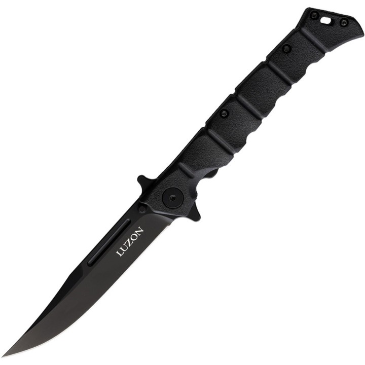 Couteau Cold Steel Large Luzon Black Lame Acier 8Cr13MoV Manche GFN Linerlock Clip CS20NQXBKBK - Livraison Gratuite