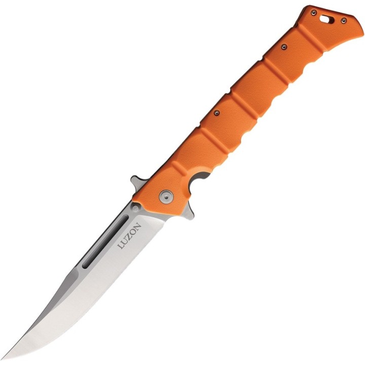 Couteau Cold Steel Large Luzon Orange Lame Acier 8Cr13MoV Manche GFN Linerlock Clip CS20NQXORST - Livraison Gratuite