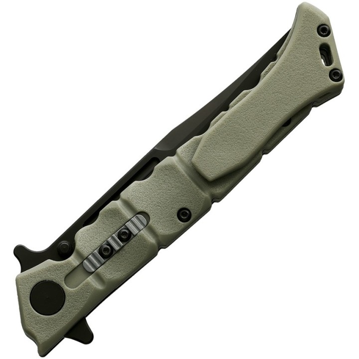 Couteau Cold Steel Medium Luzon Od Green Lame Acier 8Cr13MoV Black Manche GFN Leaf Spring Lock CS20NQLODBK - Livraison Gratuite